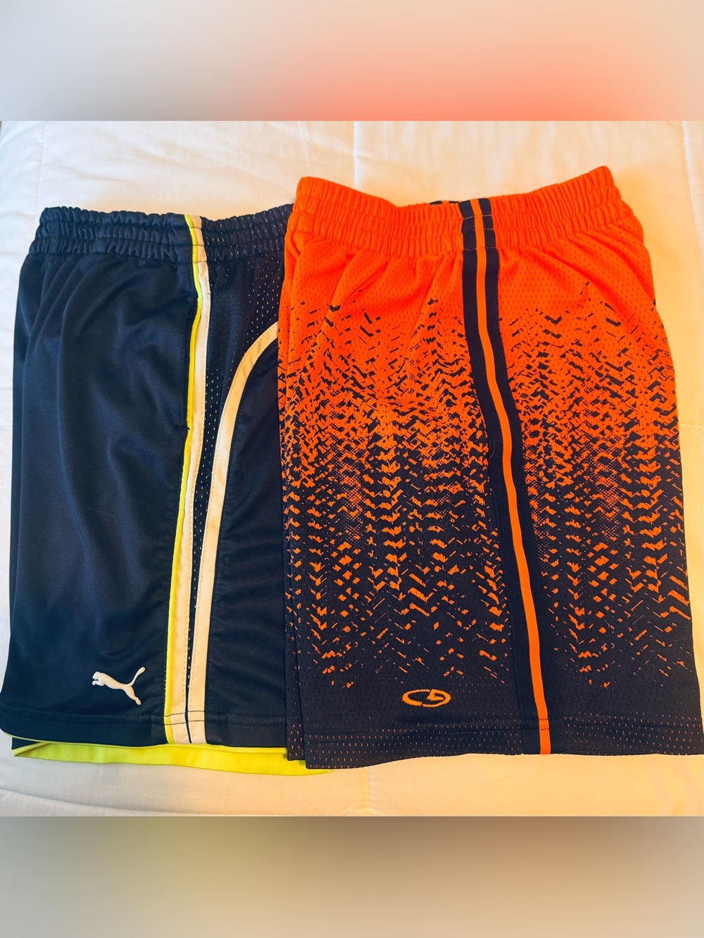 Boys Athletic Shorts, Puma and Champion Brands- Size 6/7